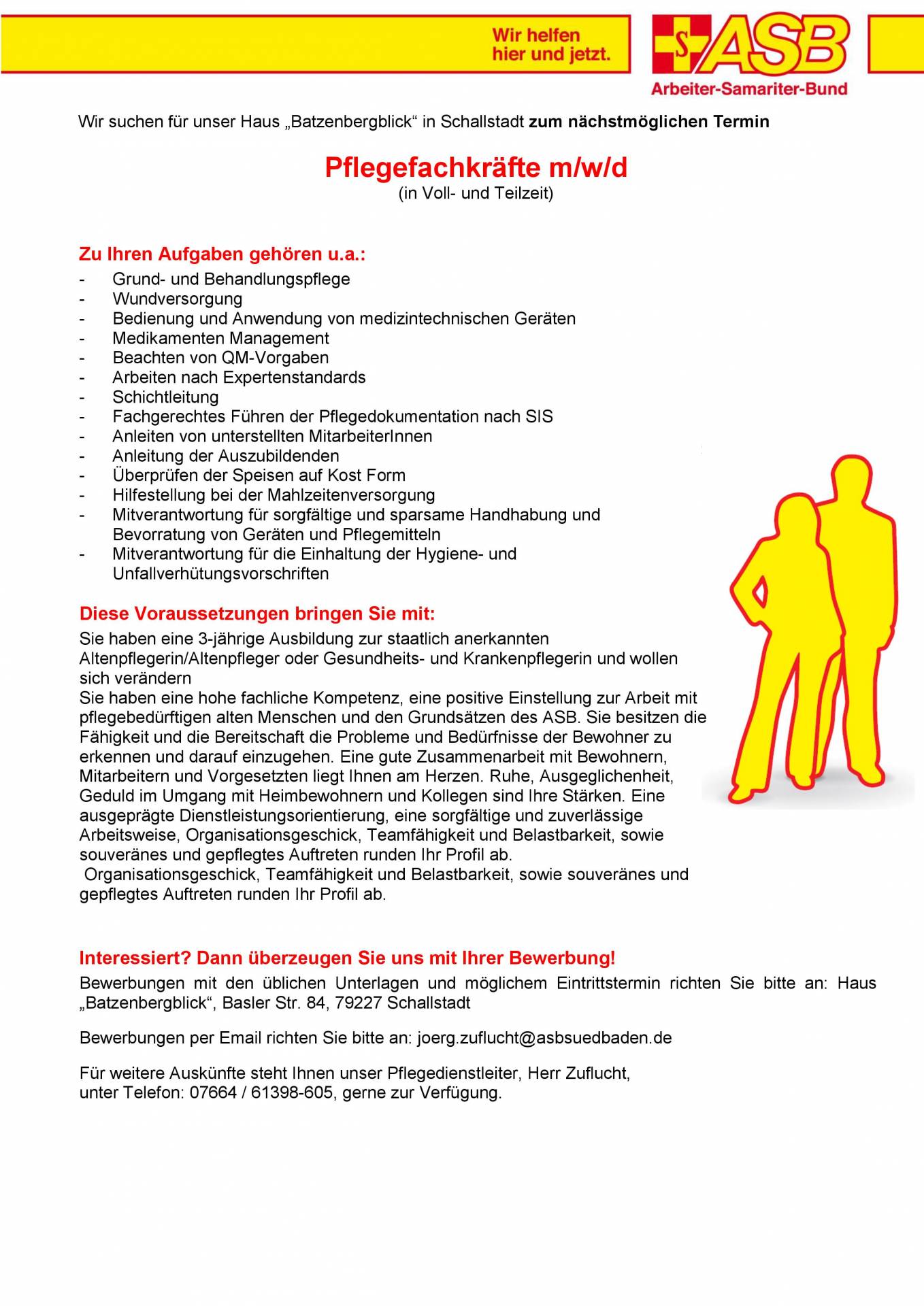 Pflegefachkrafte Haus Batzenbergblick Schallstadt Jobportal